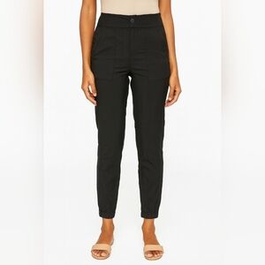 Athleta Womens black trekkie nylon joggers size 2 athletic outdoor casual hiking